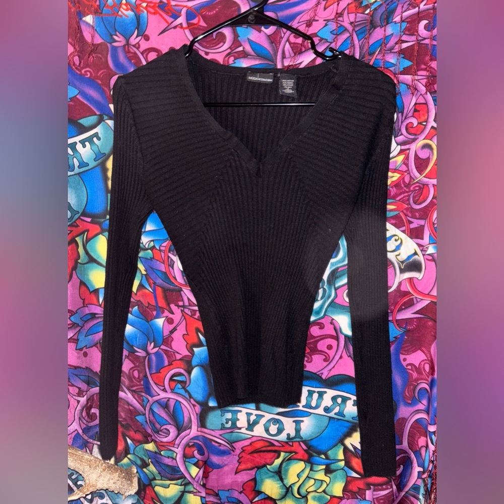 Body con Snatched Black Long Sleeve